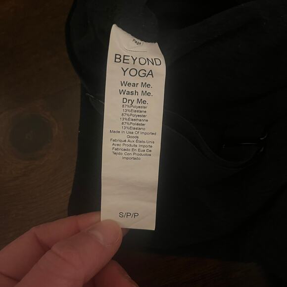 Beyond Yoga Spacedye Always On Cropped Tank Top Longline Sports Bra Navy Size S - Picture 7 of 7